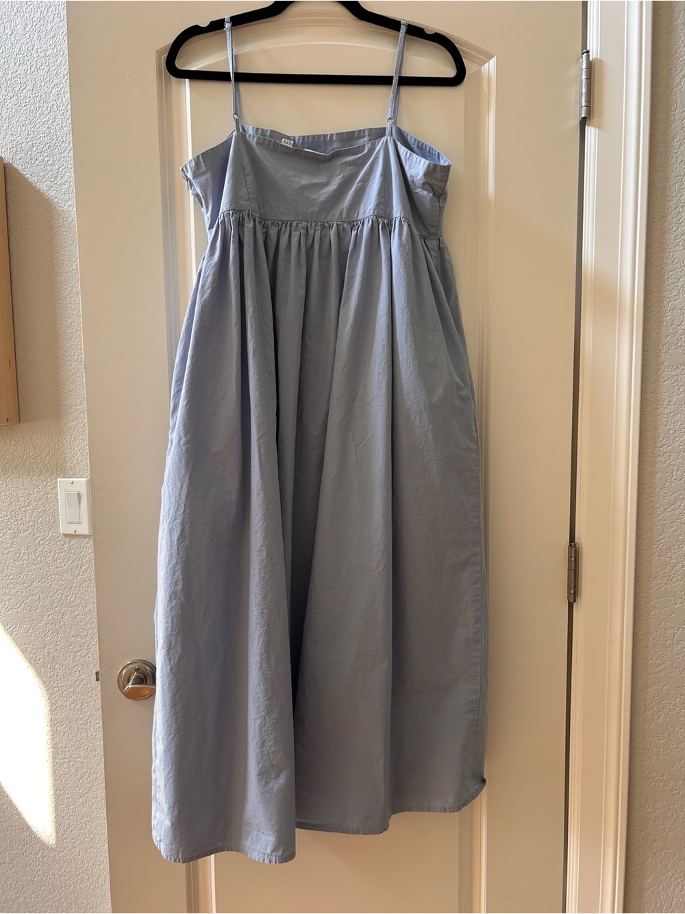 Collusion Babydoll Empire Waist 100% Cotton Made in India Maxi dress. A Line. 10 - Picture 4 of 8